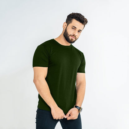 Pack of 3 - Half Sleeves Jersey Basic T-shirt For Men