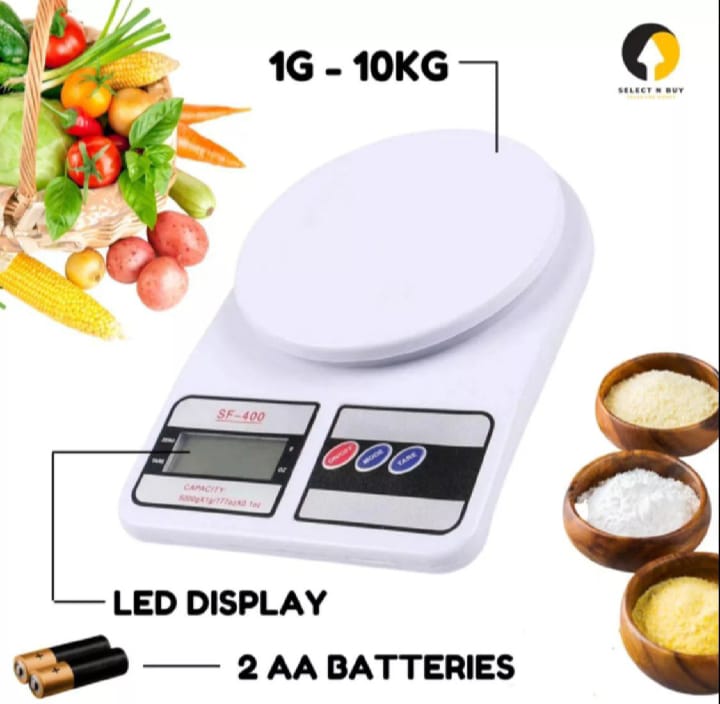 10kg Digital Kitchen Scale – Multi-Purpose Weighing Scale