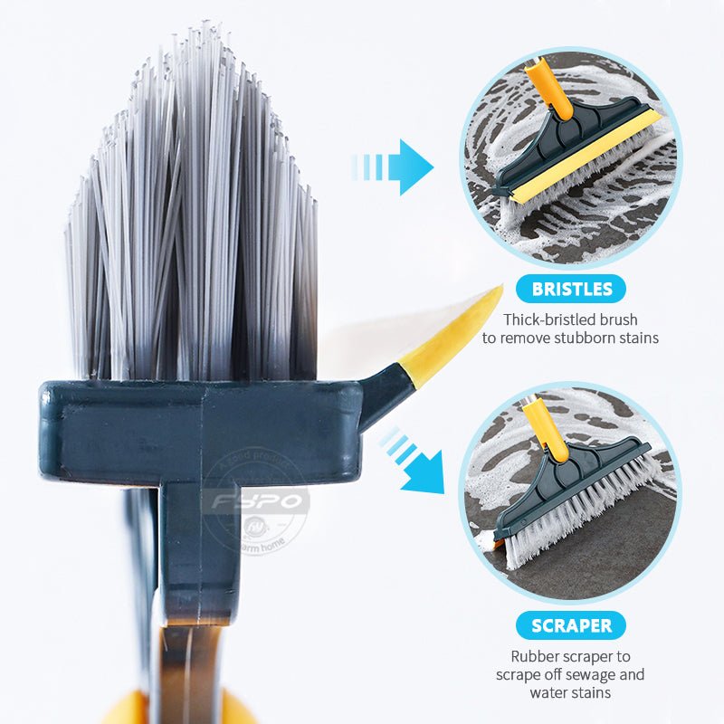 2 In 1 Floor Scrub Cleaning Brush With Removable Long Handle. - DS Traders