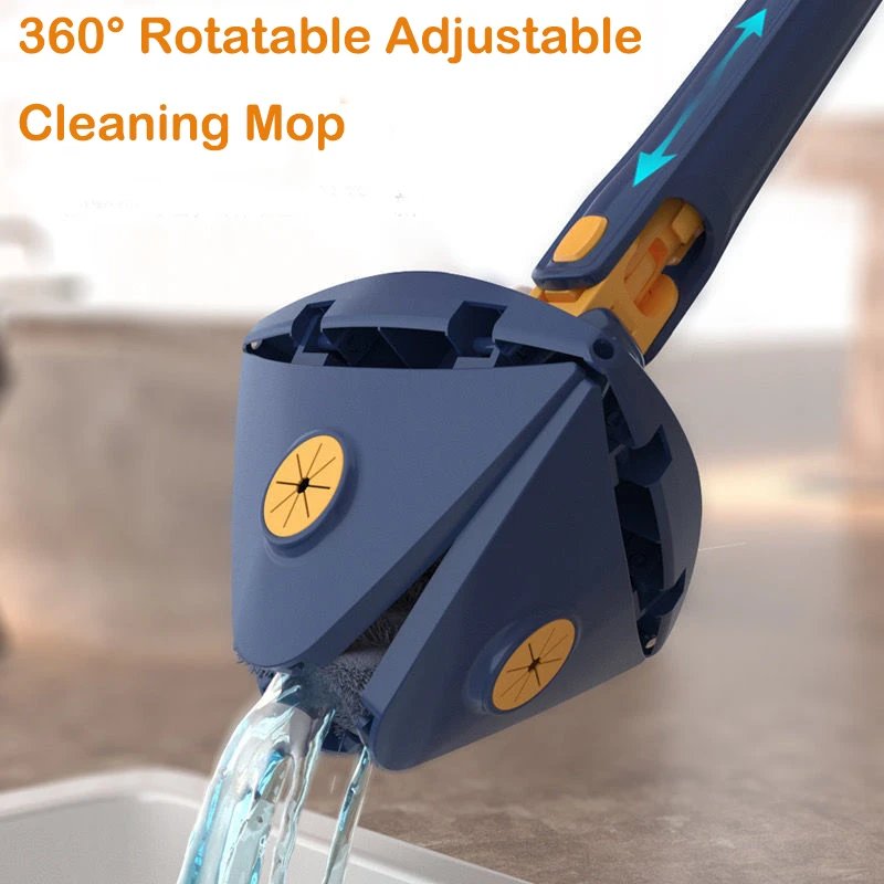 360° Rotatable Adjustable Cleaning Triangle Mop Multipurpose Cleaning Brush. - DS Traders