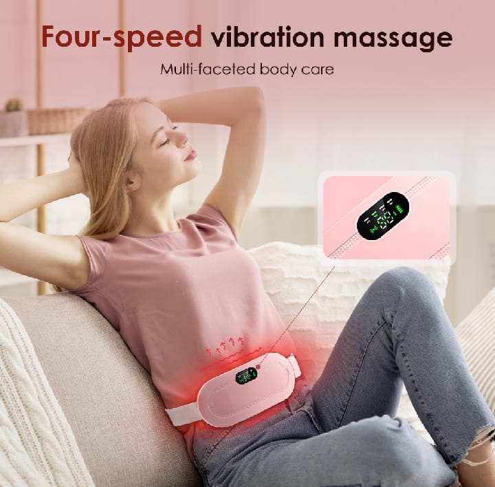 Menstrual Heating Pad – Portable Cordless Pain Relief with Heat & Vibration