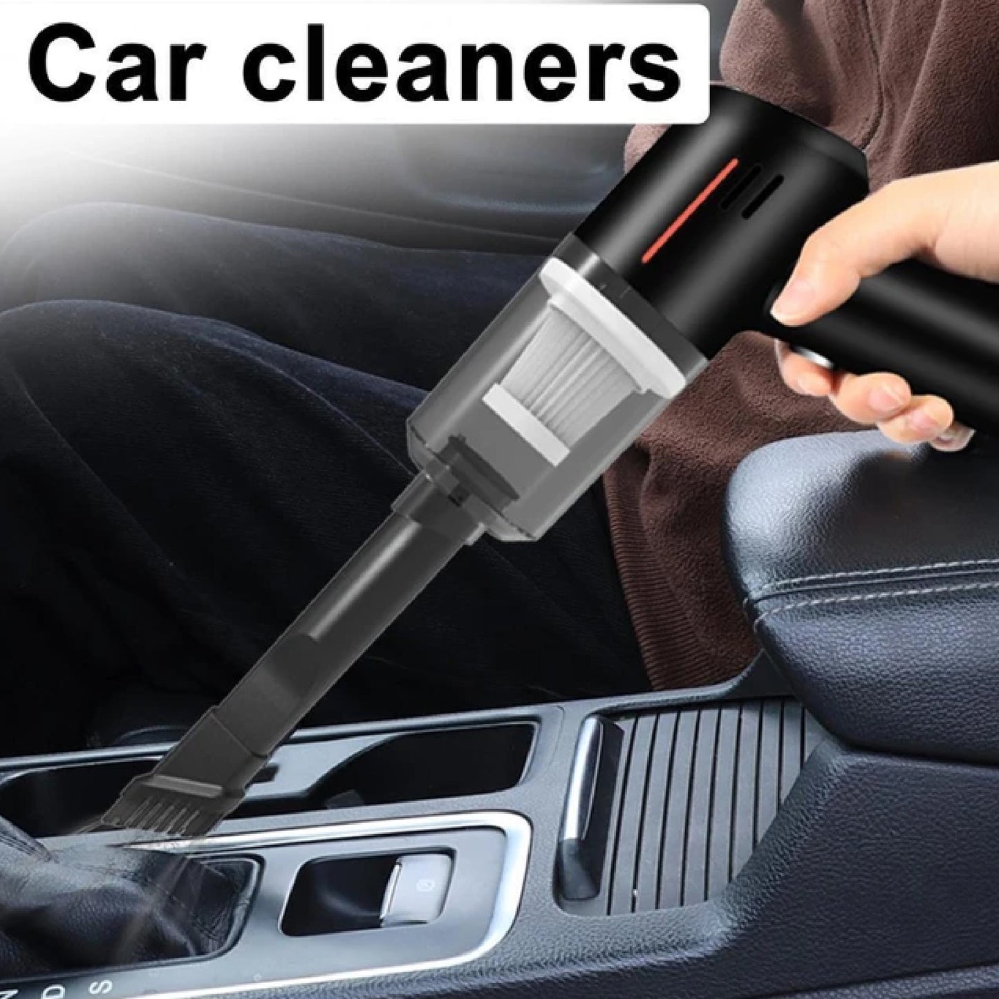 3 in 1 Car Mini Vacuum Cleaner with Blower Wireless Portable Rechargeable Handheld High Power Suction Vacuum Cleaning Machine for Home Car Computer Keyboard Cordless Air Blowing Dusting