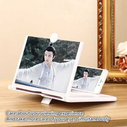 Cell Phone Screen Magnifier Video Amplifier Smart Phone Bracket Holder Folding 3D HD Magnifying Glass Large Screen