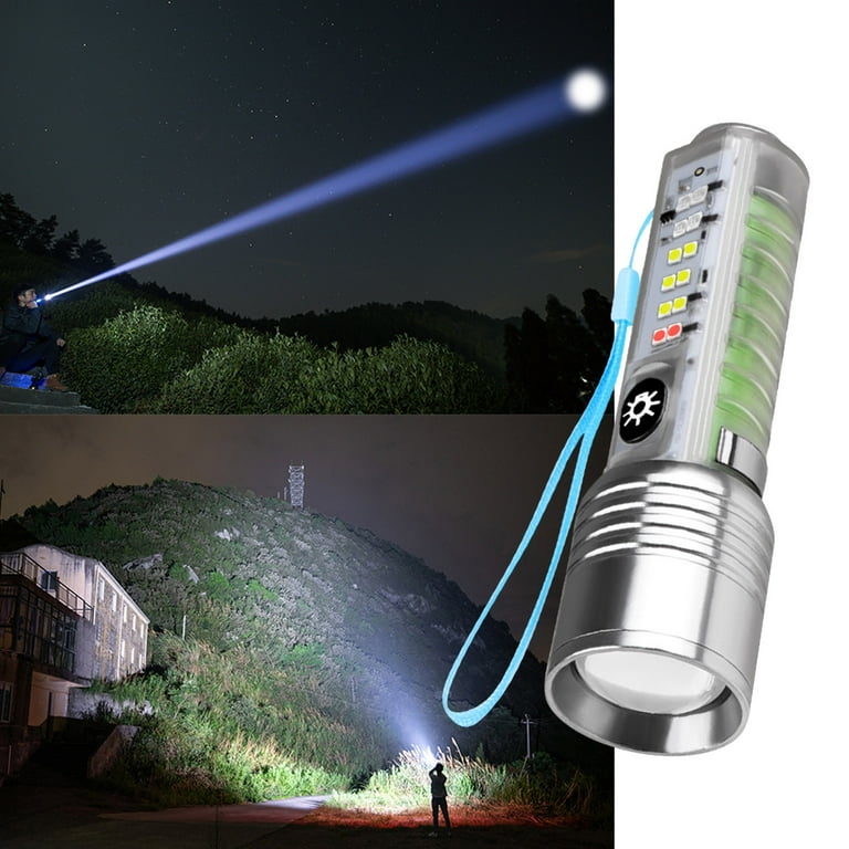 High Power 50W LED Flashlight - C Type Rechargeable Keychain LED Lamp