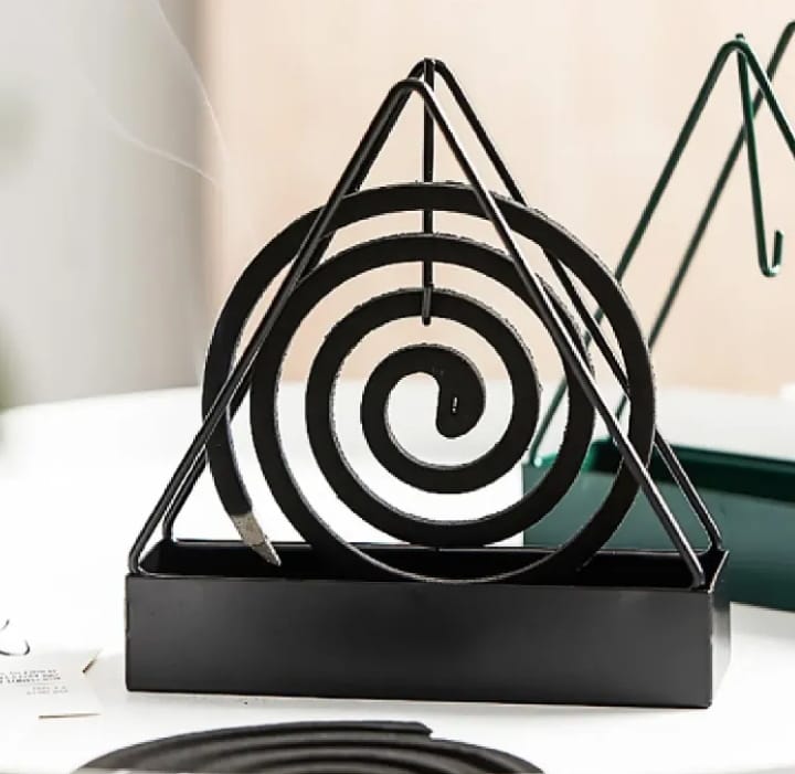 Iron Mosquito Coil Holder Incense Holders Coil Incense Burner Frame Modern Repellent Incense Rack for Household Bedroom