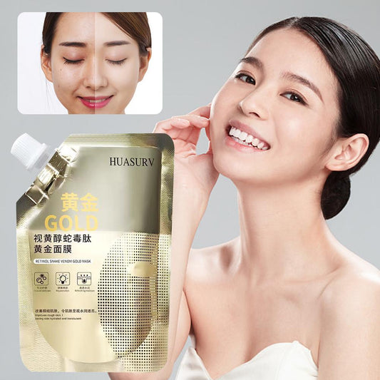 Retinol Gold Mask Deep Moisturizing Brightening Anti-aging Lifting Oil Tear-off Wrinkle Shrink Mud Mask Firming Control Facial 100ML