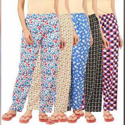 Women's Multicolor Jersey Pajamas